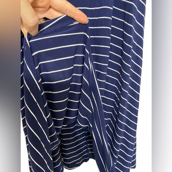 American Eagle Outfitters Soft & Sexy striped sleeveless dress Navy White Size S - Picture 10 of 13
